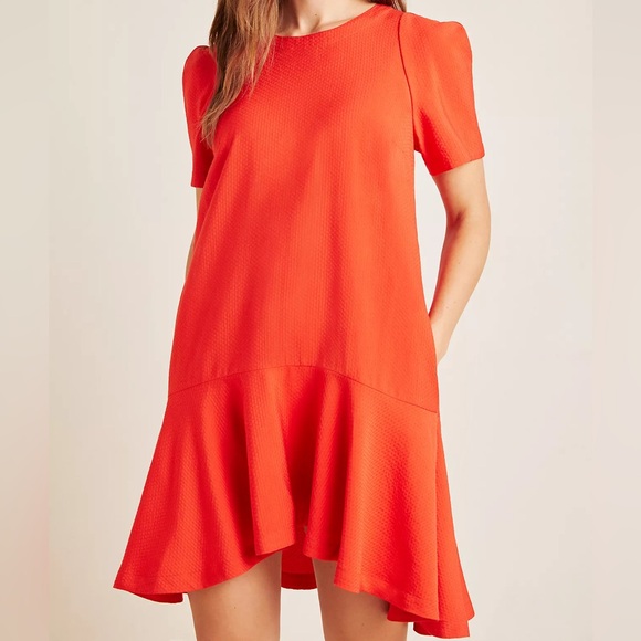 Maeve Dresses & Skirts - Anthropologie Maeve Rousseau Flounced Mini Dress Size 6